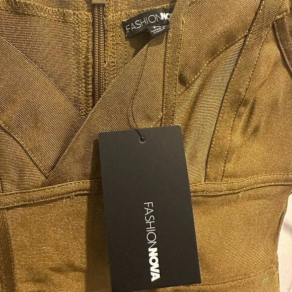 NEW Lansa Bandage Dress - Olive green - Picture 6 of 6